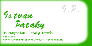 istvan pataky business card